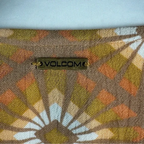 NWT Volcom Star Dreamer Floral Boho Bronze Mini Dress Size  XS - Picture 9 of 10